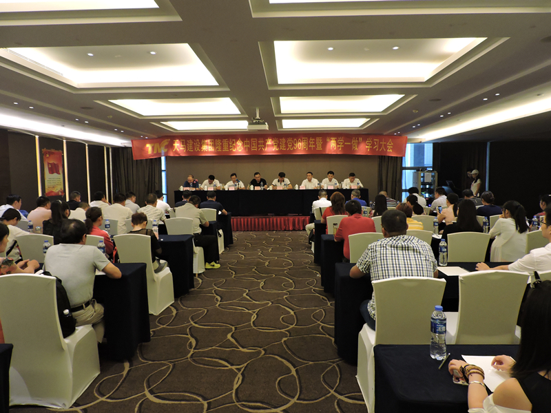 集團于貴陽隆重召開紀(jì)念中國共產(chǎn)黨建黨96周年暨“兩學(xué)一做”學(xué)習(xí)會議